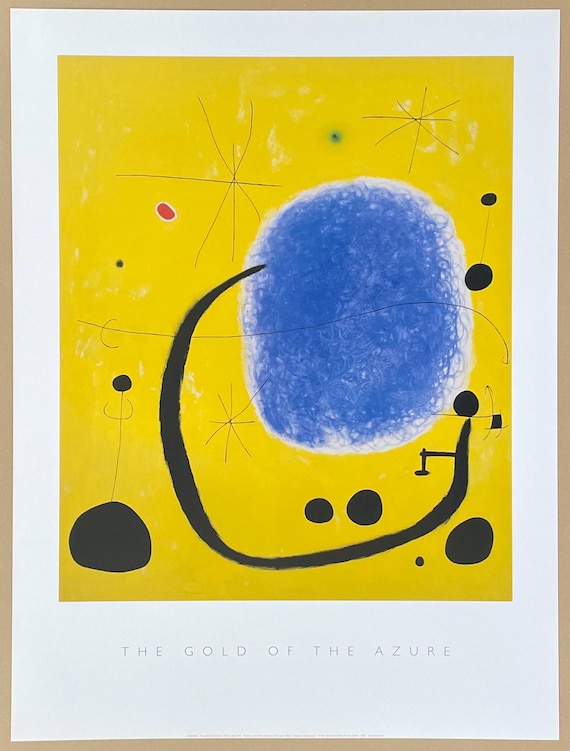Joan Miro Exhibition Poster - the Gold of the Azure - Museum