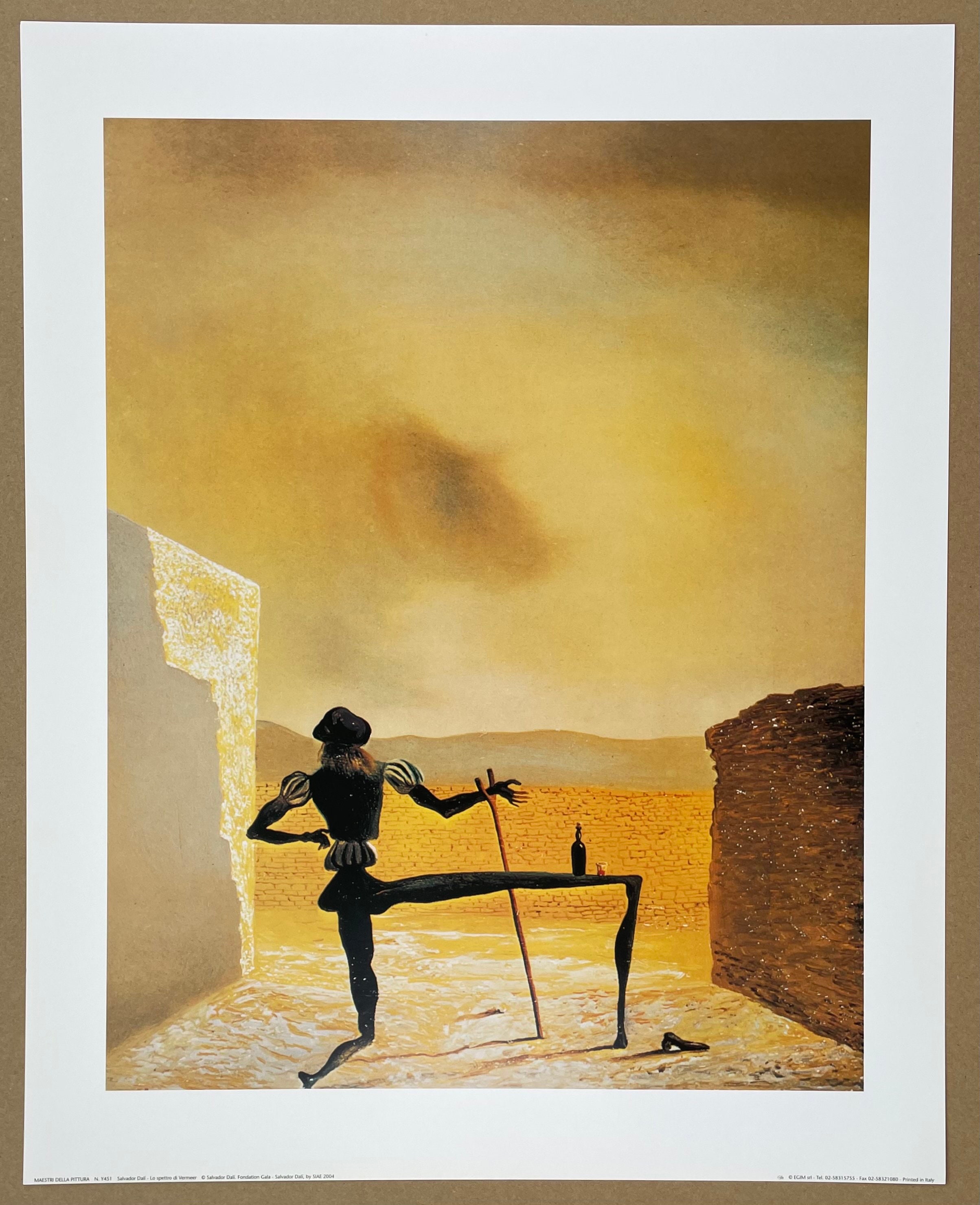 tøffel ønskelig Landskab Salvador Dali Poster the Ghost of Vermeer Surrealist - Etsy