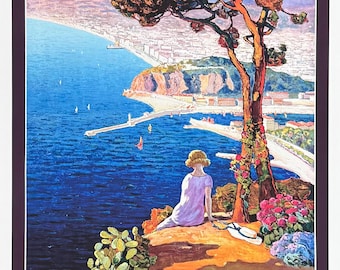 Nice - La Cote d'Azur - France - Sports - French Tourism - decorative print - exhibition poster