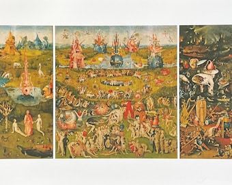 Hiëronymus Bosch exhibition poster - The garden of early delights - museum artist - art print - Jheronimus