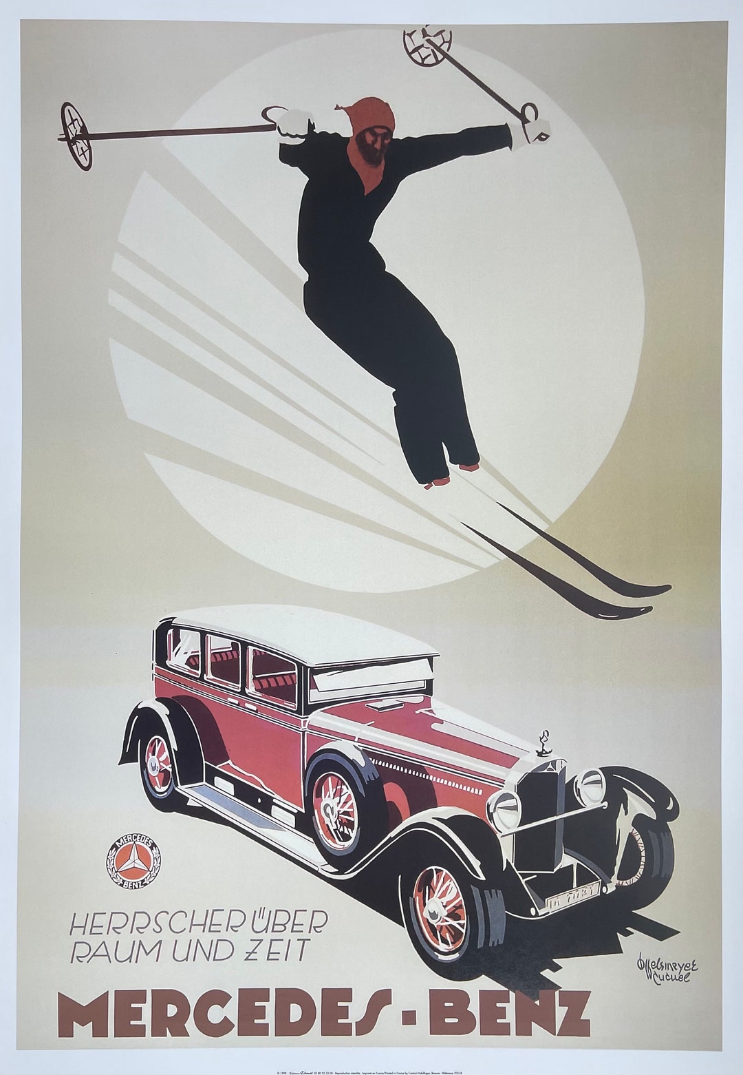 Mercedes Benz Exhibition Poster - Auto - Garage - Car Race - Offset ...