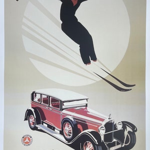 Mercedes Benz exhibition poster - auto - garage - car race - offset lithograph - quality reproduction - art print