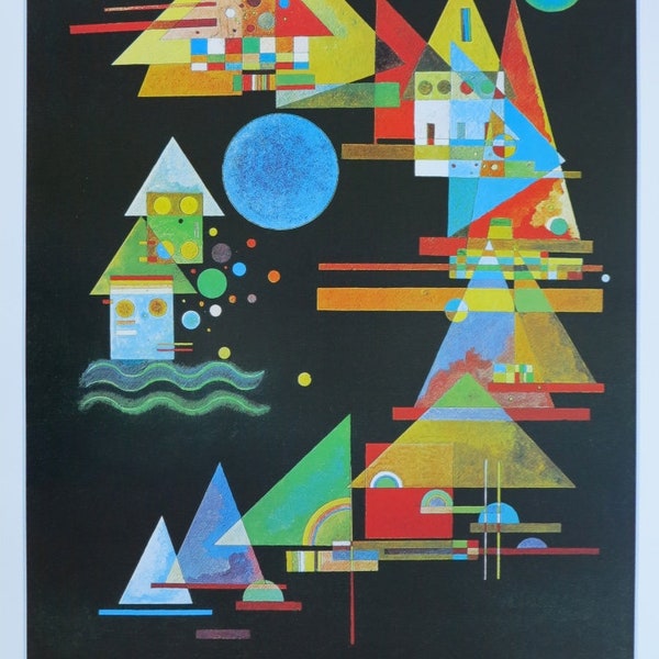 Affiche d’exposition Vassily Kandinsky - Spitzen im Bogen - grande estampe de musée