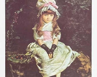 Cartel de la exposición de John Everett Millais - Cherry Ripe - lámina artística - 1961