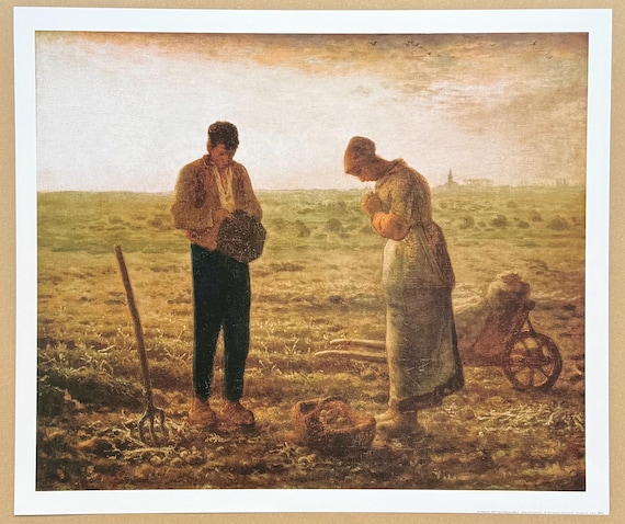 ジャン・フランソワ・ミレー展ポスター - 天使の祈り - バルビゾン