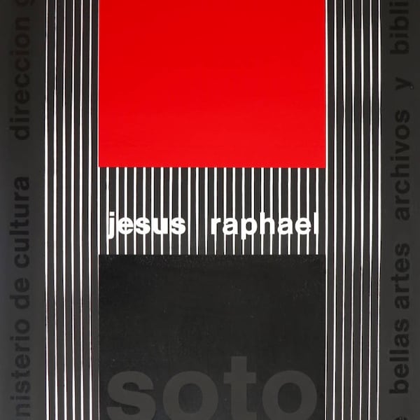 Affiche de l’exposition Jesus Raphael Soto - imprimé musée - sérigraphie couleur - 1982