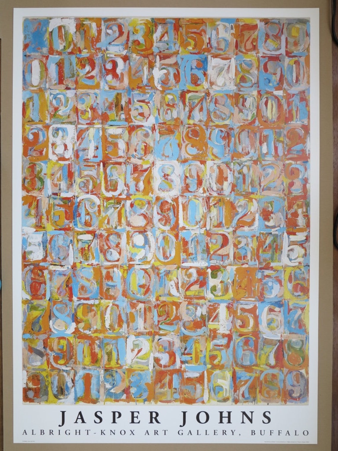 Jasper Johns print Numbers in Colour Albright Knox Art | Etsy
