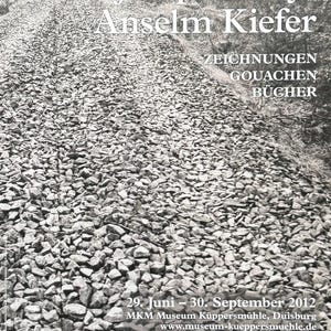Anselm Kiefer exhibition poster - Untitled - photography - stone road - museum artist - art print - Joseph Beuys - black white