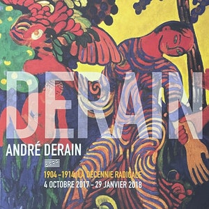 Andre Derain exhibition poster - La Decennie Radicale - Centre Pompidou - museum artist - art print