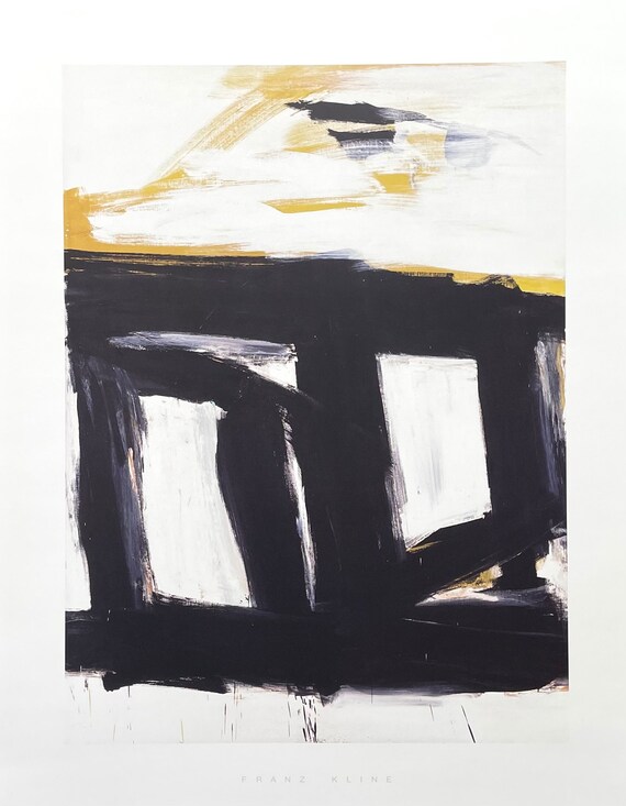 Franz Kline Exhibition Poster Zinc Doors Museum Artist Etsy