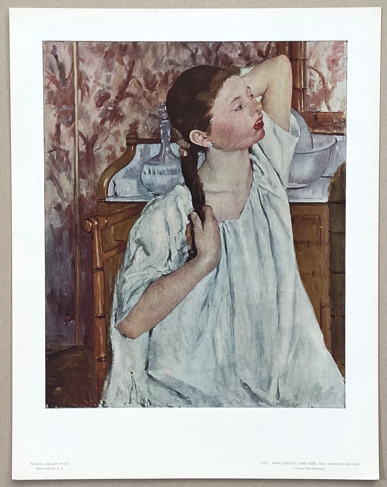 Mary Cassatt Exhibition Poster Girl Arranging Her Hair - Etsy Australia