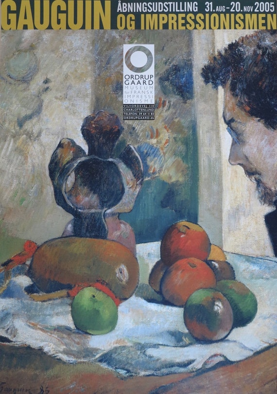 opdragelse længes efter operation Paul Gauguin Exhibition Poster Still Life With Fruit - Etsy