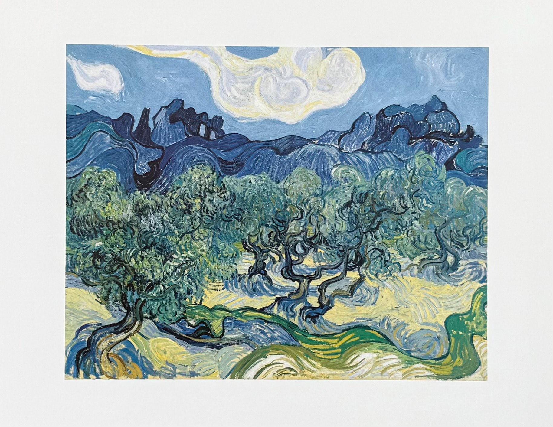 フィンセント・ファン・ゴッホ展ポスター - オリーブの木々 - フランス