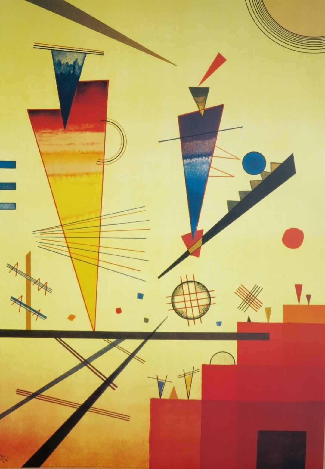 Vassily Kandinsky Exhibition Poster Merry Structure Museum Etsy