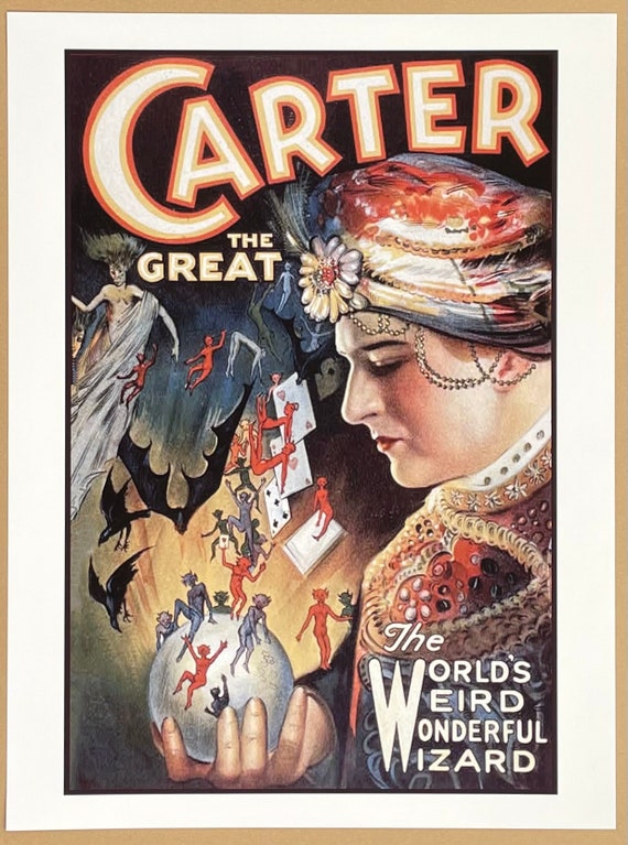 Charles Carter Exhibition Poster - Carter the Great - Magician