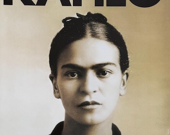Frida Kahlo exhibition poster - A Mexican collection - museum artist - large art print - 1997