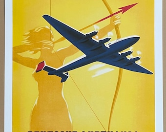 Deutsche Lufthansa Exhibition Poster - German Airways - Travel