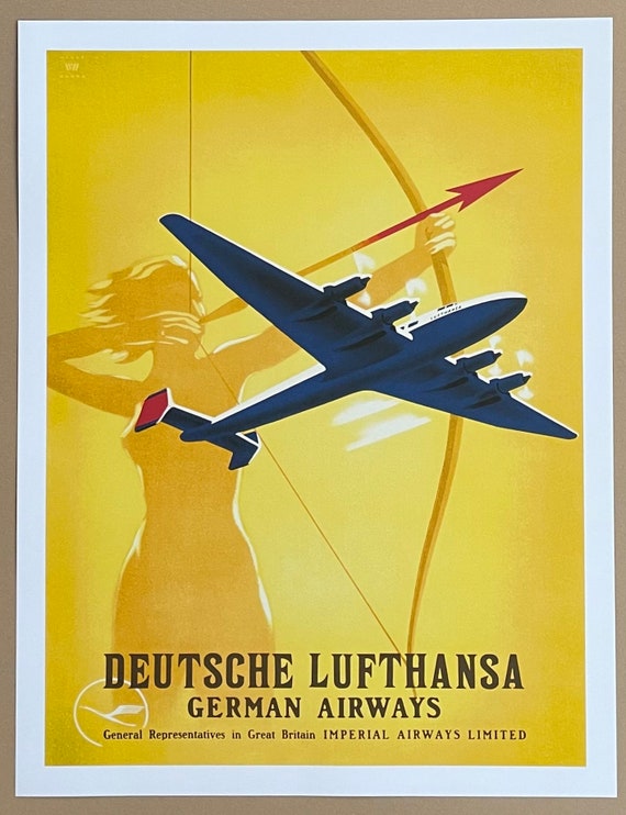 Deutsche Lufthansa Exhibition Poster - German Airways - Travel