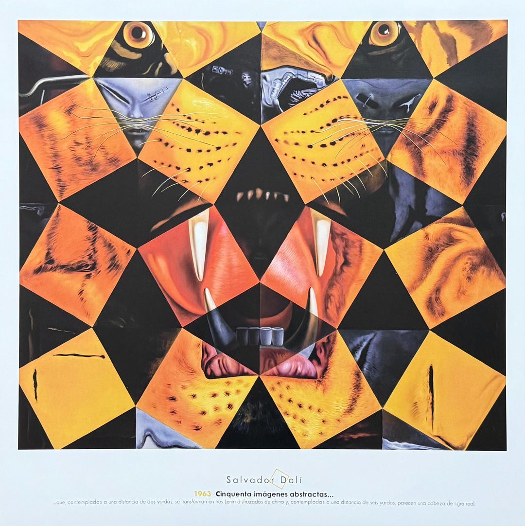 Salvador Dali Exhibition Poster - Royal Tiger - Museum Artist