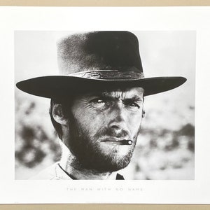 Clint Eastwood exhibition poster The man with no name photography offset lithograph hollywood Celebrity zdjęcie 2