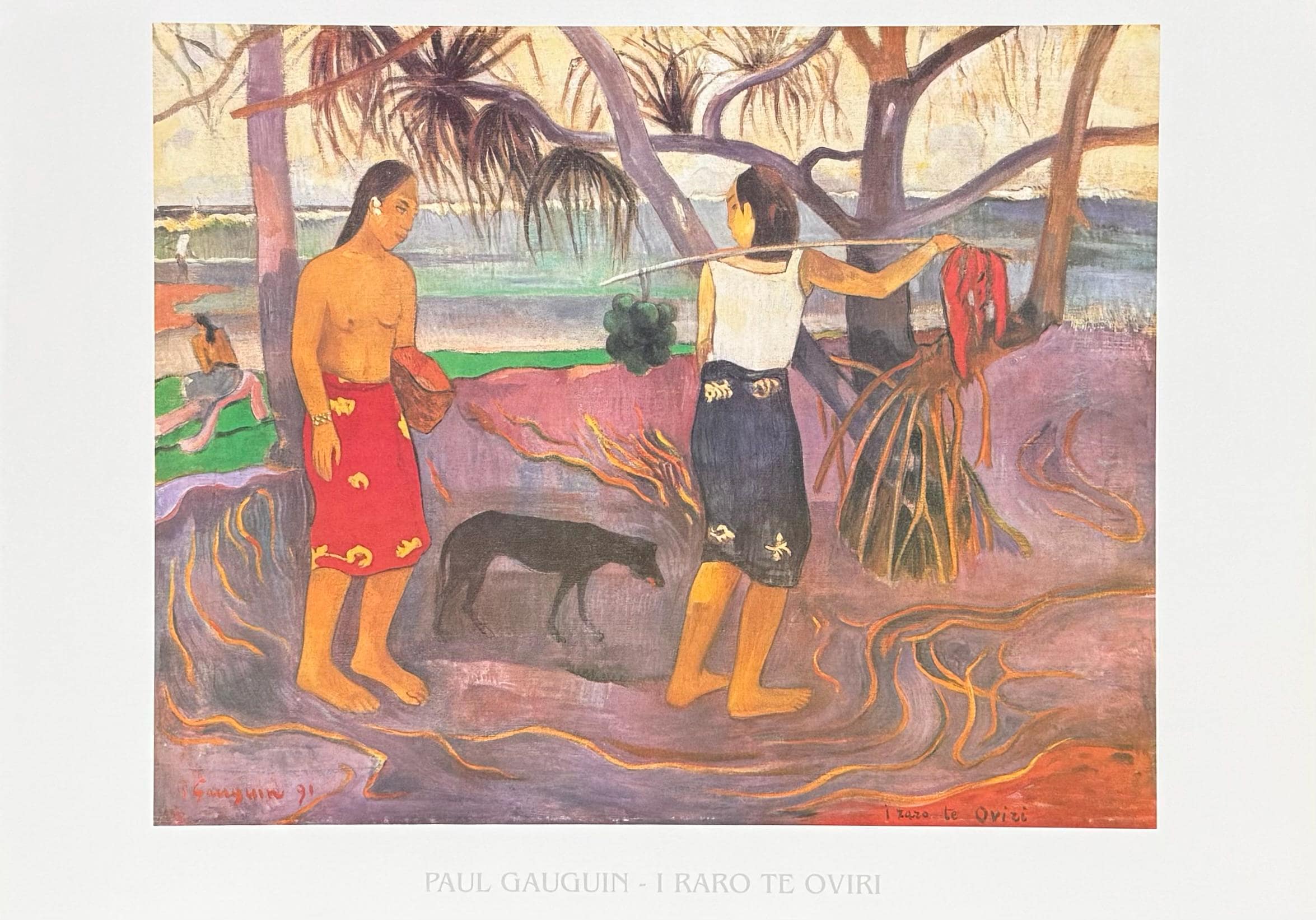 Paul Gauguin Exhibition Poster - I Raro Te Oviri - Museum Artist - Art ...