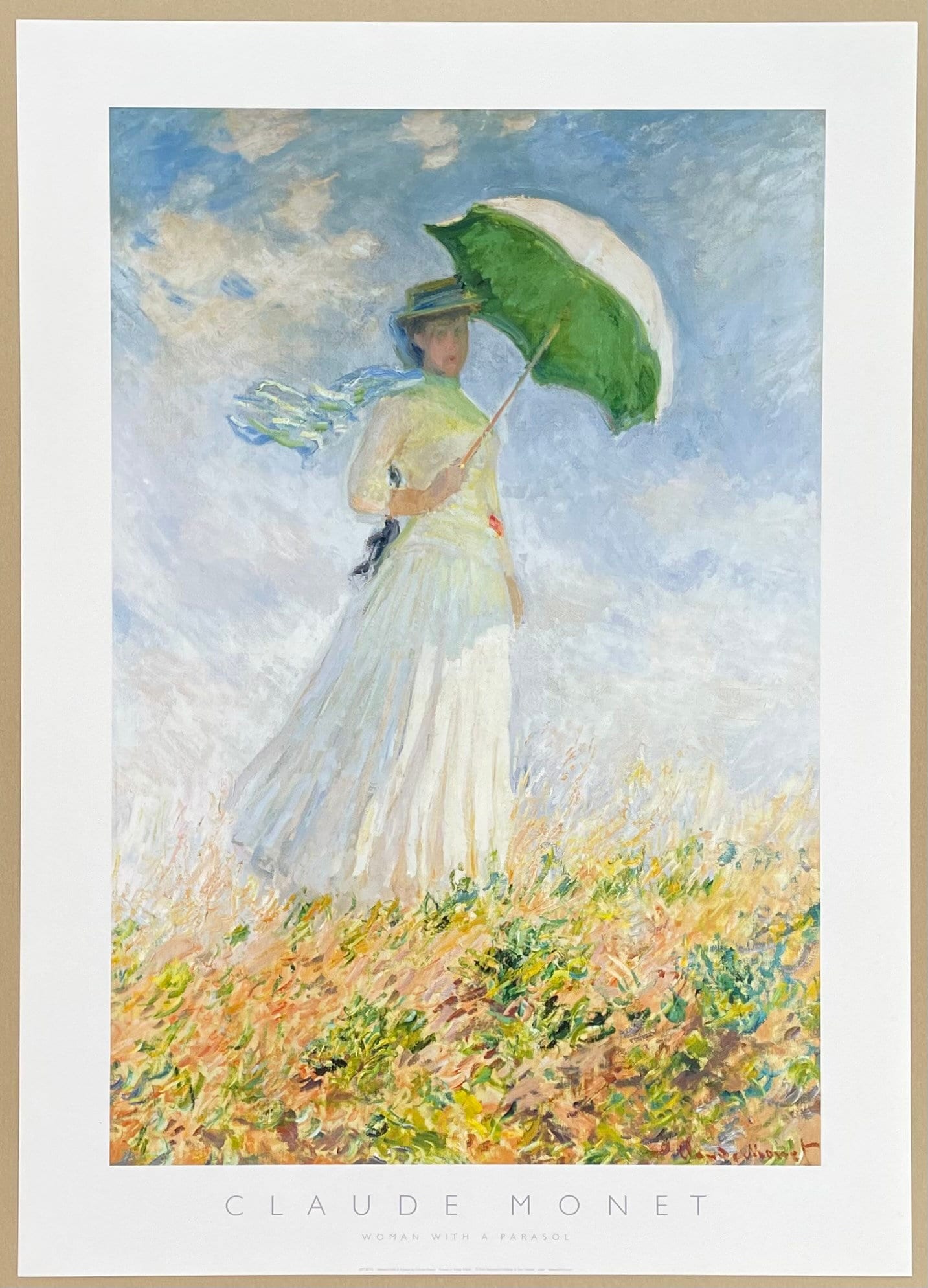 額装品/Woman with Parasol/クロード モネ/ポスター/アート Claude