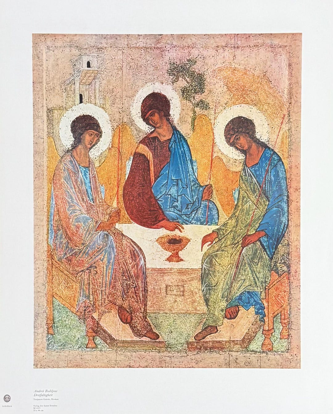 Andrei Rublev Exhibition Poster - Icon of the Trinity - Museum Artist ...