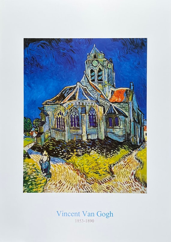 Vincent Van Gogh Exhibition Poster - the Church of Auvers-sur-oise