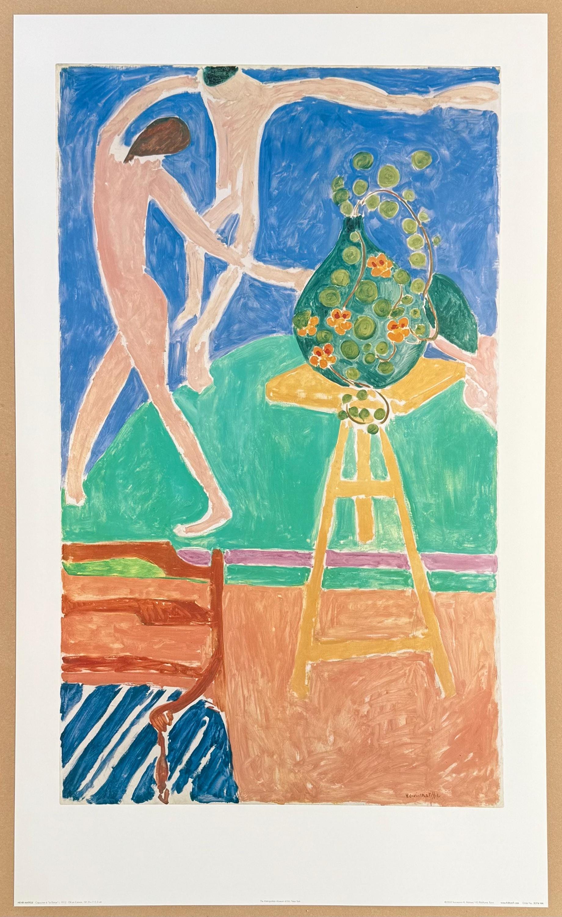 アンリ・マティス展ポスター - 絵画ダンスとナスタチウム - フランス