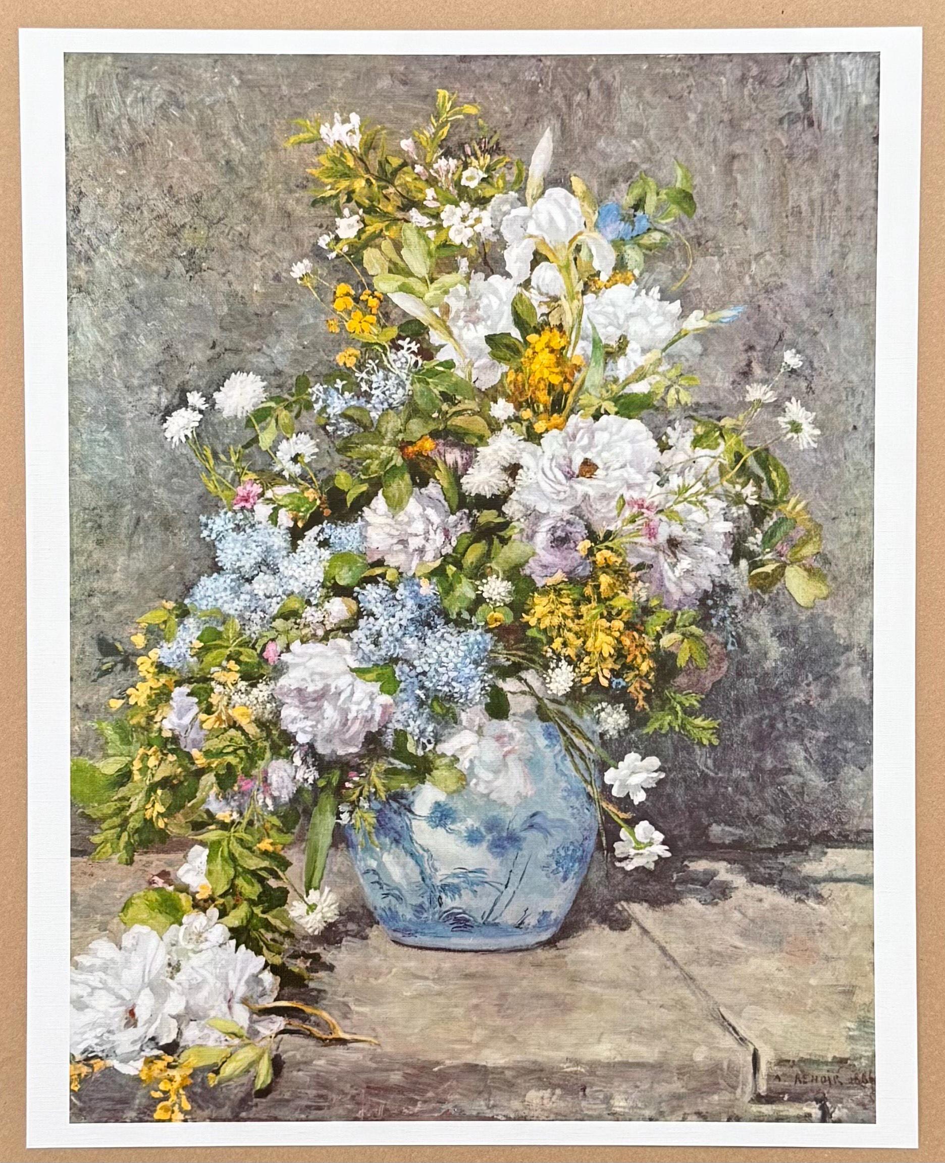 ピエール・オーギュスト・ルノワール展ポスター - 花瓶の中の春の花