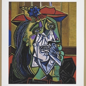 Pablo Picasso exhibition poster Weeping woman museum print excellent image 2
