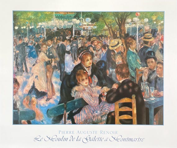 Pierre-auguste Renoir Exhibition Poster - Le Moulin De La Galette