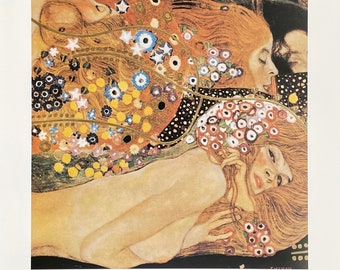 Gustav Klimt exhibition poster - Acqua mossa - museum artist - art print - offset litho