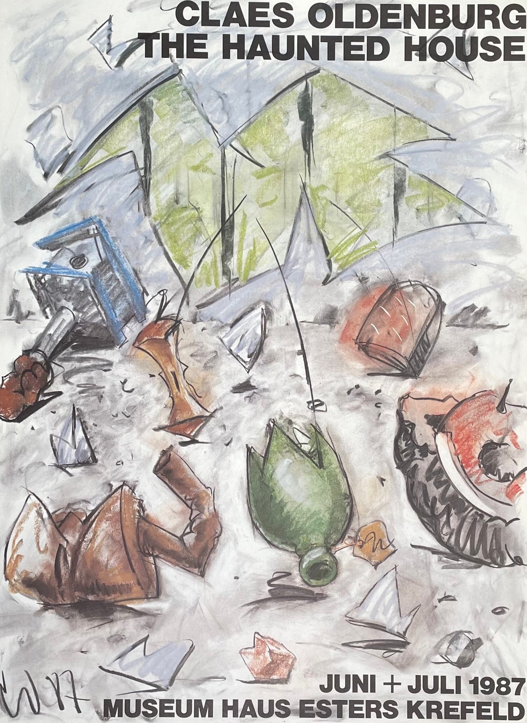 Claes Oldenburg Exhibition Poster the Haunted House Museum Artist Art ...