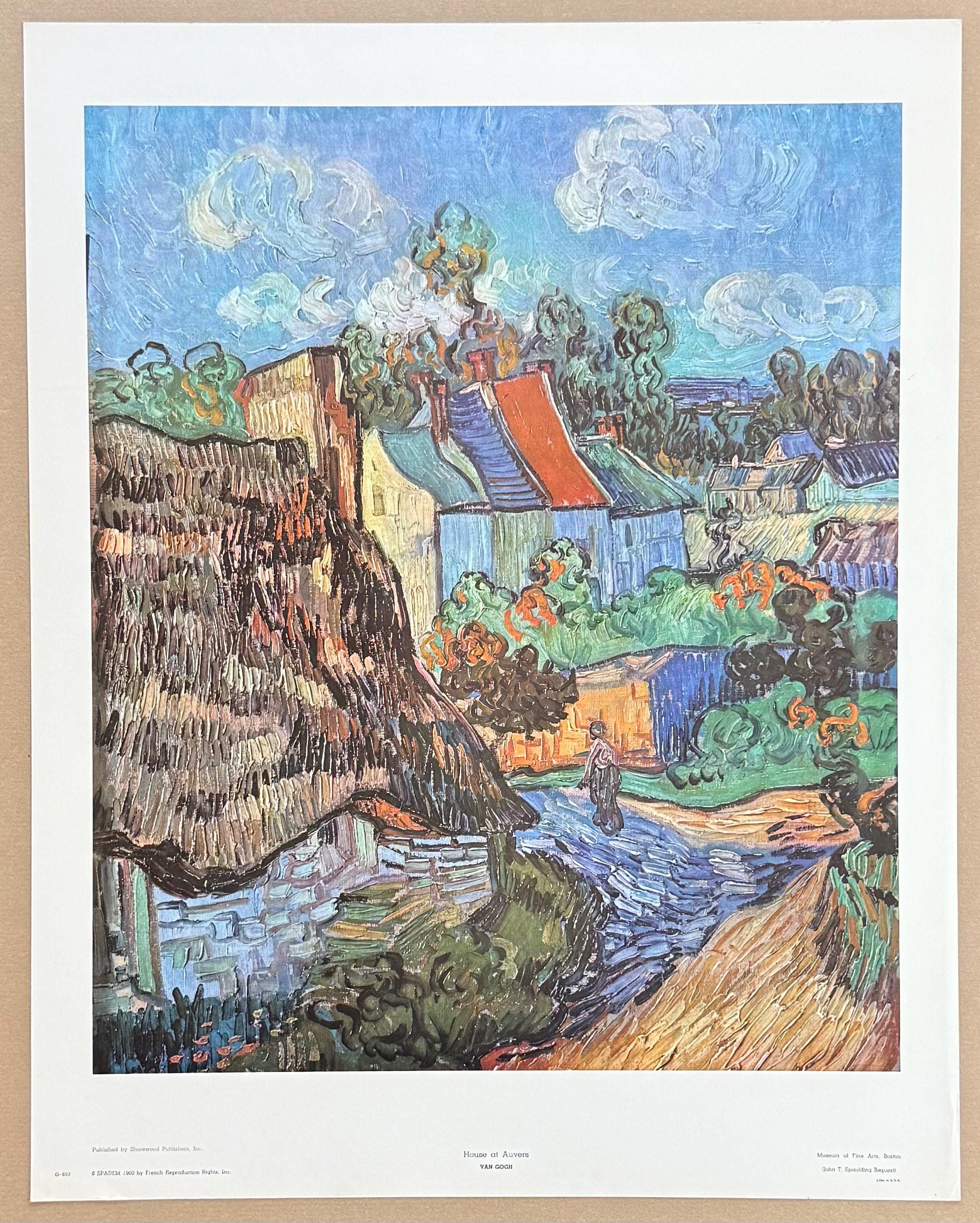 フィンセント・ファン・ゴッホ展ポスター - オーヴェールの家 - アート