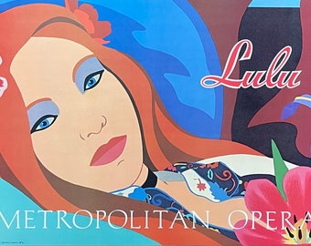 Tom Wesselmann tentoonstellingsposter - Lulu - Metropolitan Opera - Pop Art - zeer zeldzaam - museumkunstenaar - kunstprint - 1984