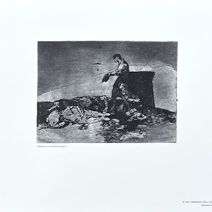 Cartel de la exposición de Francisco Goya - Cruel sufrimiento - Galería Nacional de Arte - Washington DC - artista del museo - impresión artística - década de 1970