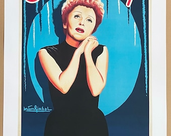 Poster Edith Piaf - Rééa - 50x70cm - Affiche Vintage HQ - Neuf