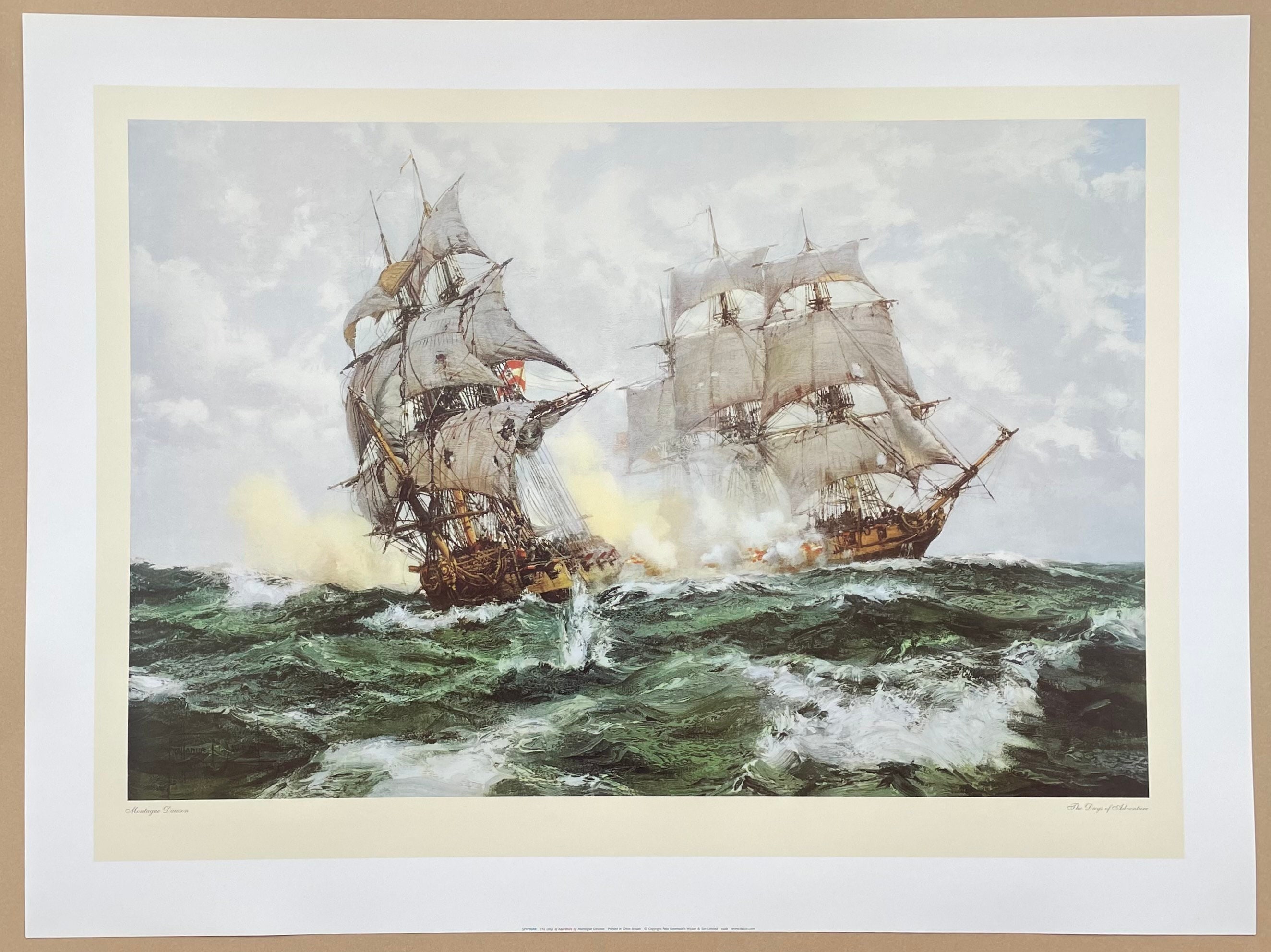 Montague Dawson Exhibition Poster - the Days of Adventure - Sea