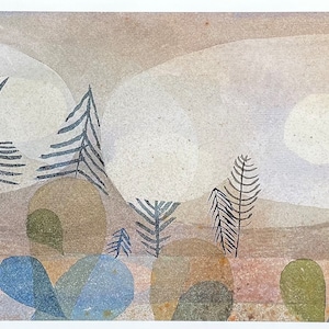 Paul Klee Ausstellungsplakat - Ozeanische Landschaft - Meer - Museumskünstler - Kunstdruck - 2018