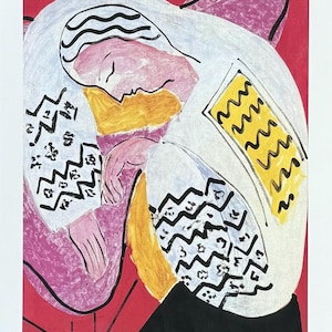 Henri Matisse exhibition poster - The Dream - Sleeping Woman - portrait of a woman - French Art - museum artist - art print