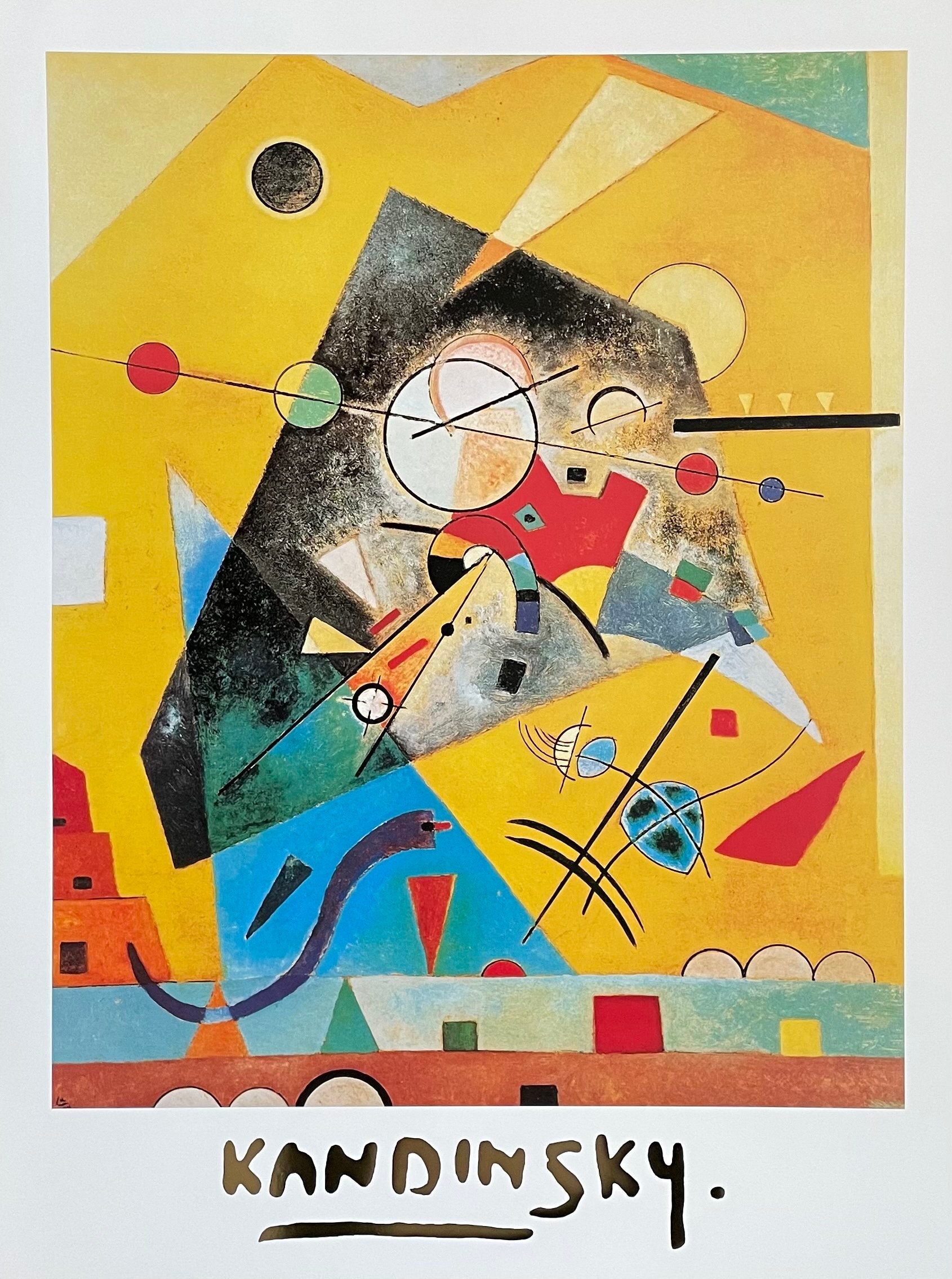 Wassily Kandinsky Exhibition Poster Quiet Harmony 1924 Etsy Australia