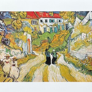 Vincent van Gogh exhibition poster - Stairway at Auvers - museum artist - art print