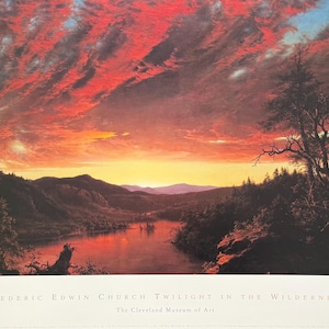 Frederic Edwin Church Ausstellungsplakat - Twilight in the Wilderness - Cleveland Museum of Art - Museumskünstler - Kunstdruck