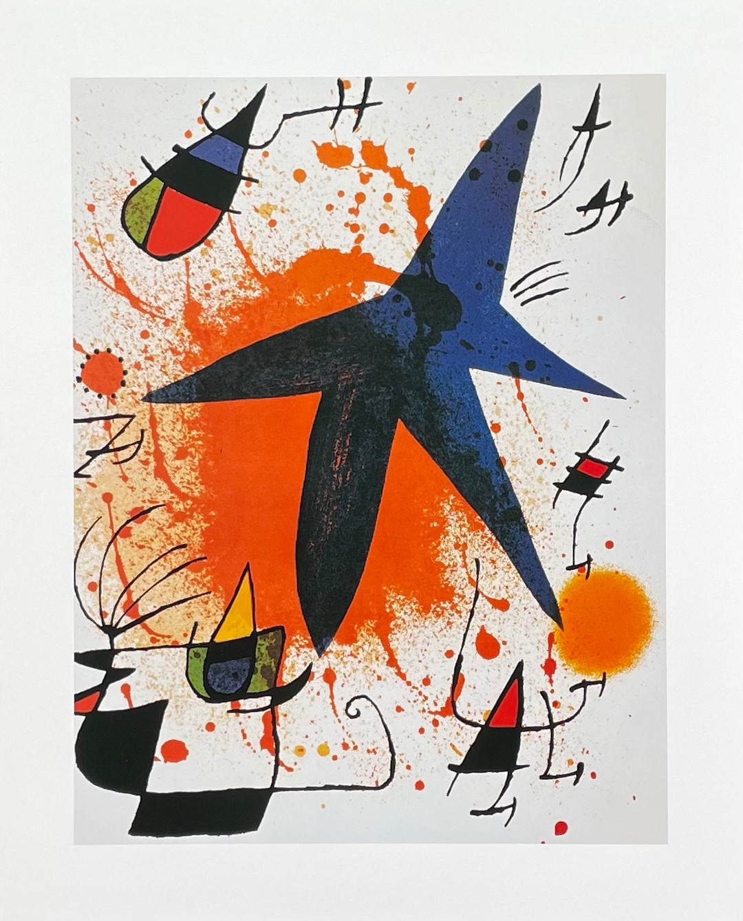 レア物　ジョアン・ミロ　スペイン・バルセロナ展覧会　リトグラフポスター ミロ展レポ!!ミロの90年の生涯がわかる回顧展を紹介!!!｜prism777