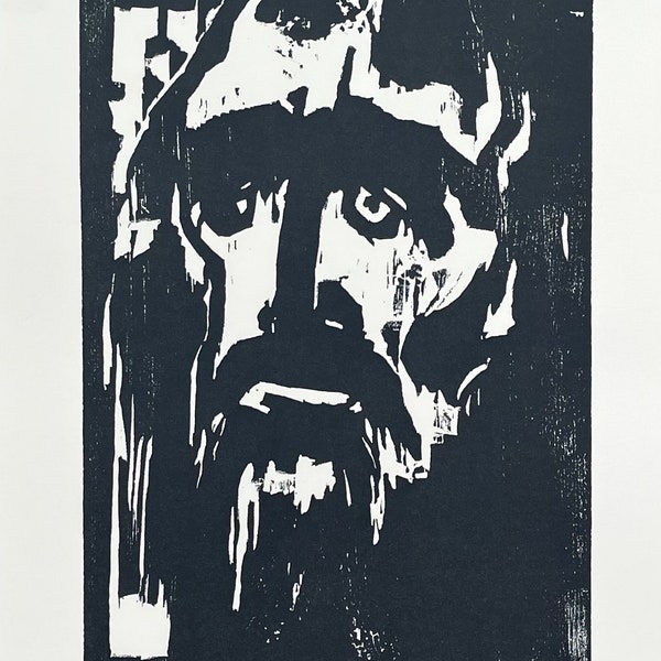 Affiche de l'exposition Emil Nolde - The Prophet - National Gallery of Art - Washington DC - impression vintage - années 1970