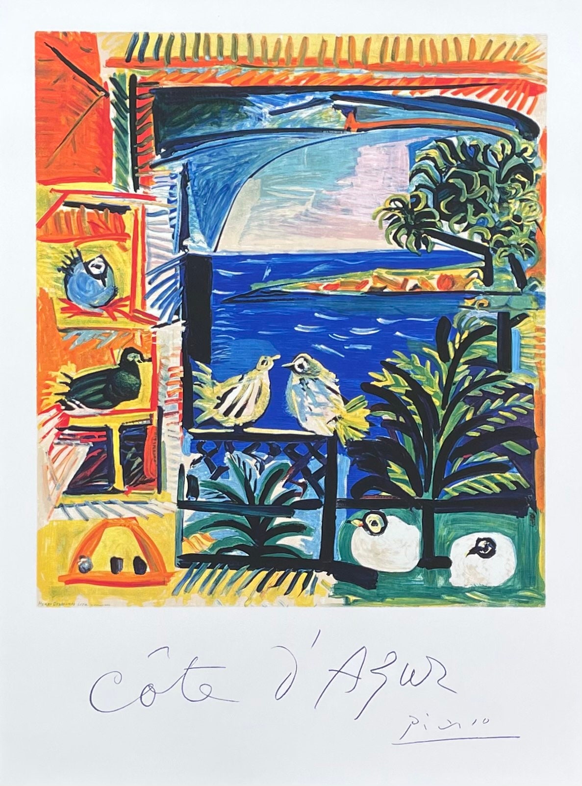 ピカソ “The Pigeons” ジクレー　CoA 付き Pablo Picasso 