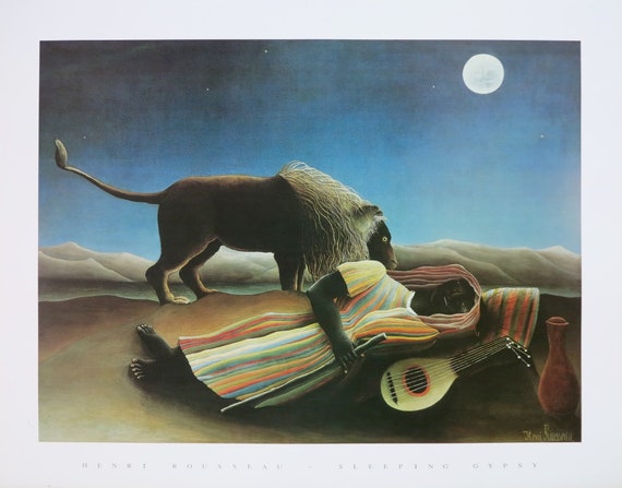 Stampa di Henri Rousseau - La zingara addormentata