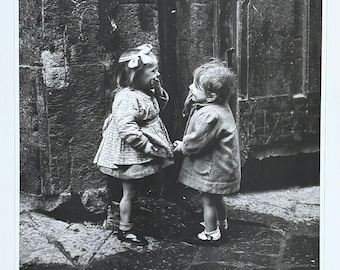 Sem Presser exhibition poster - Rome - kids laughing - black and white photography - funny - love - romantic - art print
