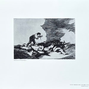 Cartel de la exposición de Francisco Goya - ¿Para esto naciste? - National Gallery of Art - Washington DC - museo - impresión artística - década de 1970